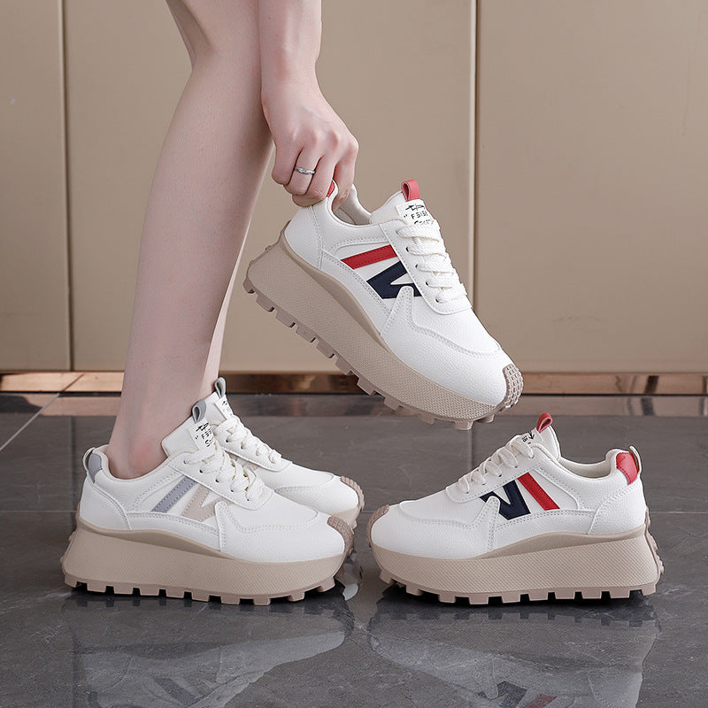 Damen Sneaker Chunky Bequem Rutschfest