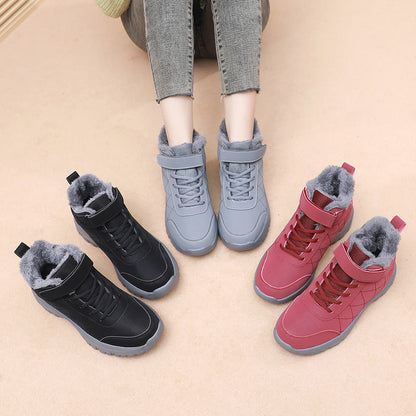 Damen Wanderstiefel Warm Isoliert Rutschfest