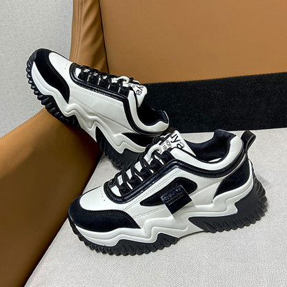 Damen Sneaker Sportlich Chunky Rutschfeste Sohle