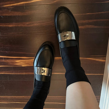 Damen Loafers Schnallen Modell