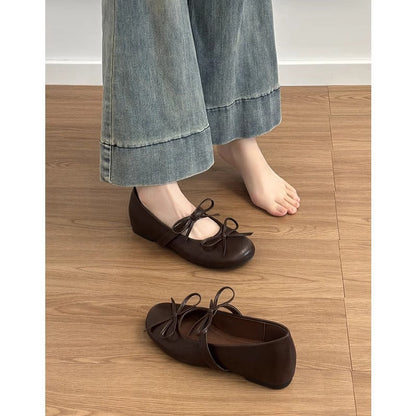 Damen Ballerinas Spitze Elegante Schleifen Design