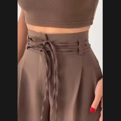 Damenhose Hochbund Weite Bequem Elegant