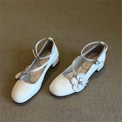Damen Ballerinas Bequem Blumen Sommer