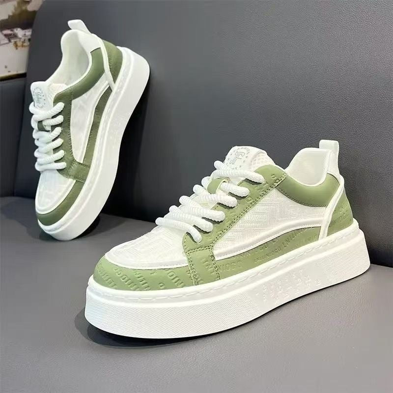 Damen Sneaker Platform Atmungsaktives Material Flexibel