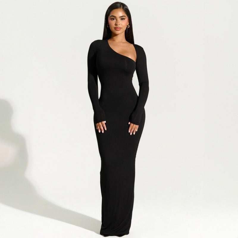 Damen Asymmetrisches Wickelkleid Elegantes Abendkleid - Norvielle