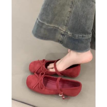 Damen Ballerinas Elegant mit Riemen Komfort Fußbett