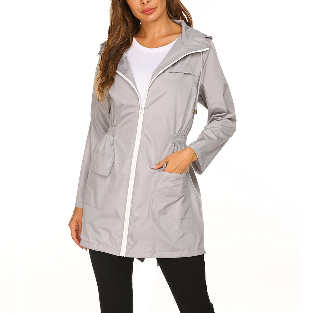 Damen Freizeitjacke Praktisch Verstellbar Große Taschen