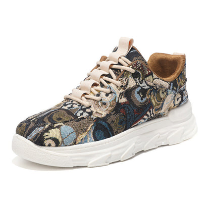 Damen Sneaker Bunt Sportlich Laufsohle Rutschfest