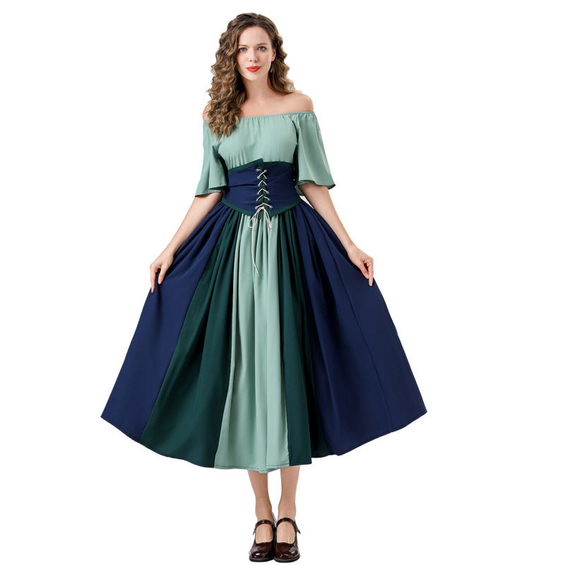 Damen Maxikleid Elegant Tailliert Mit Langen Ärmeln