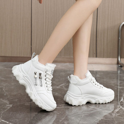 Damen High- Sneaker Gefüttert Reißverschluss