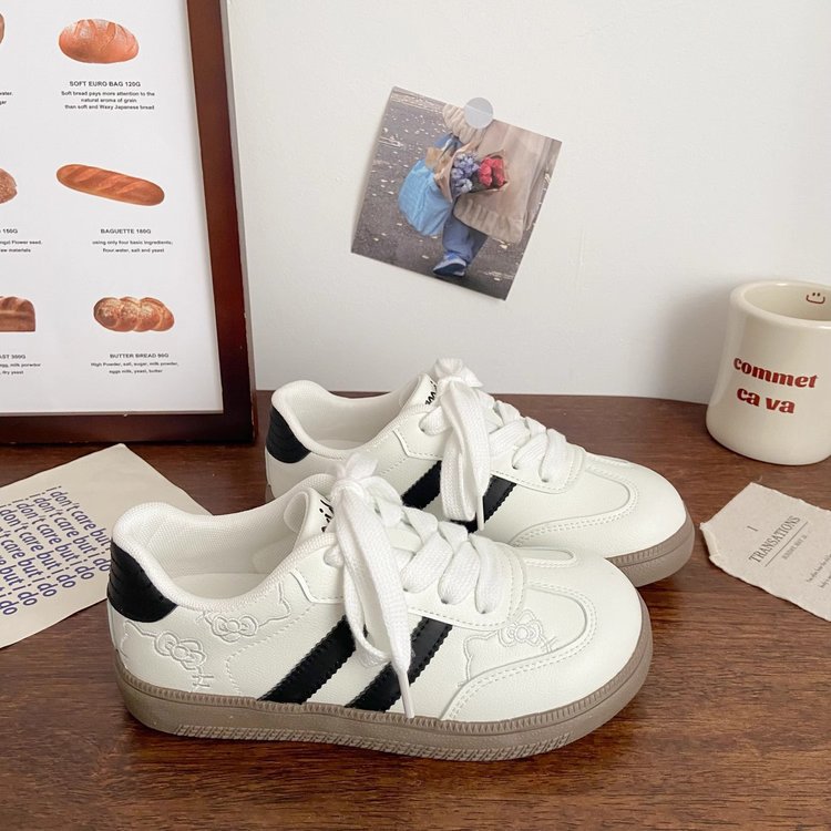 Damen Sneaker Hello Kitty Weiches Leder
