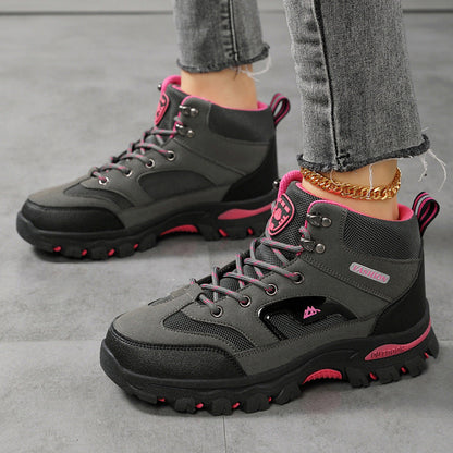 Damen Wanderstiefel Outdoor Leder Braun - Norvielle