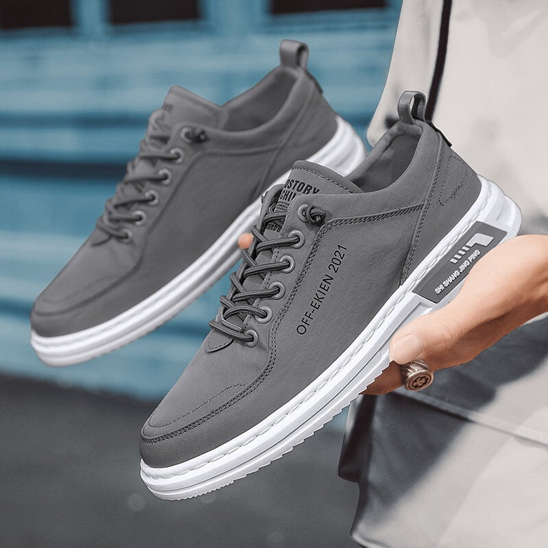 Damen Sneaker Leder Atmungsaktives Mesh
