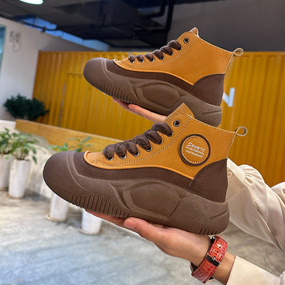 Damen Hochtop-Sneaker Komfort Rutschfest