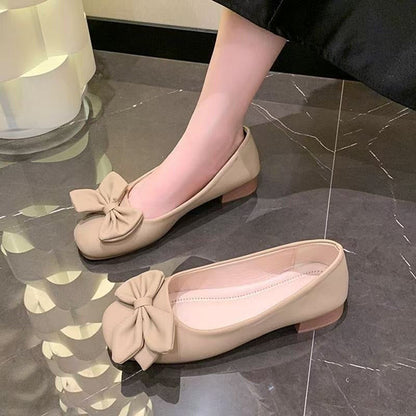 Damen Ballerinas Elegante Schleifen Schnürsenkel Schuhe