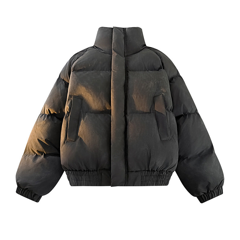 Damen Daunenjacke Warm Hocher Kragen Elegant