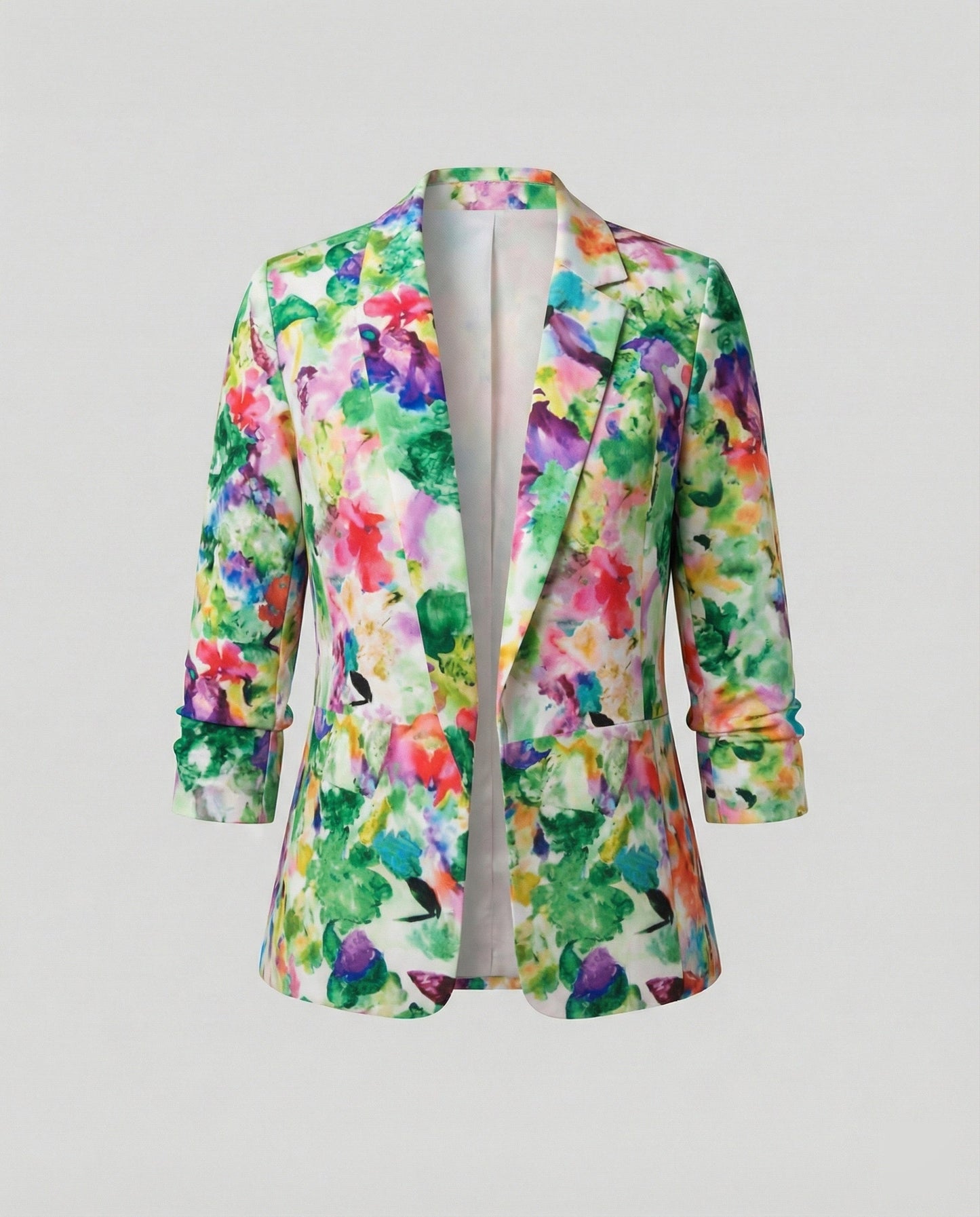 Damen Blazer Elegant Blume Modern