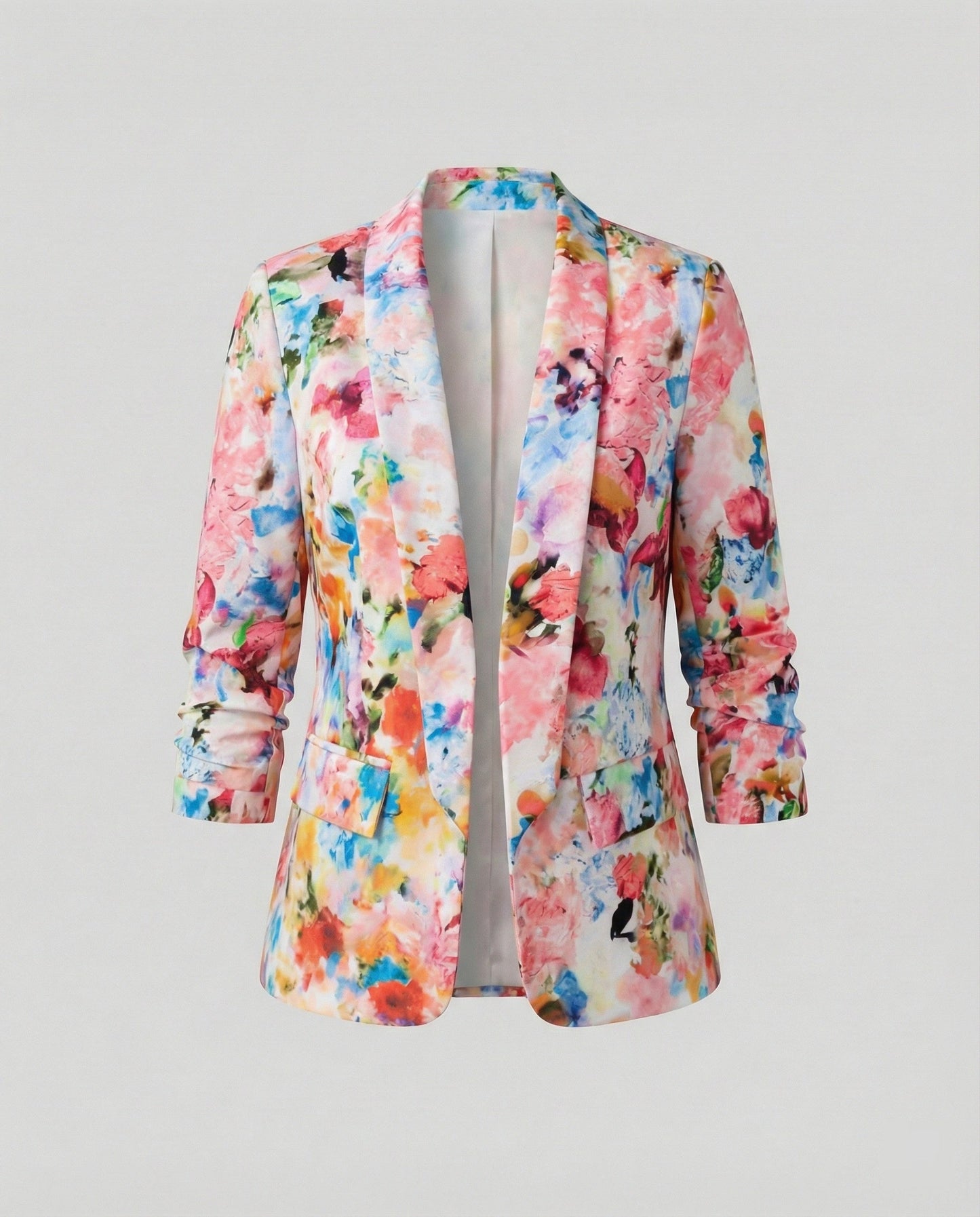 Damen Blazer Elegant Blume Modern