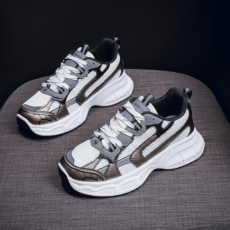 Damen Chunky Sneaker Atmungsaktives Mesh Komfortsohle