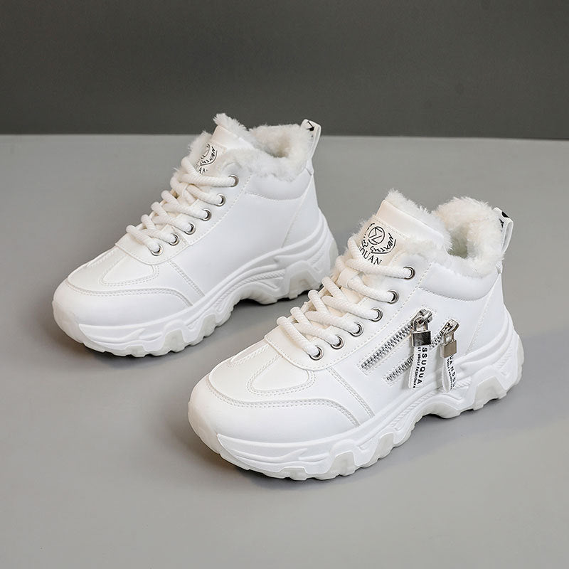 Damen High- Sneaker Gefüttert Reißverschluss