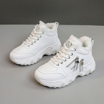 Damen High- Sneaker Gefüttert Reißverschluss