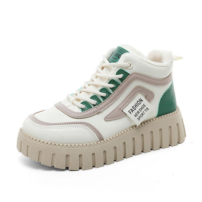 Damen High- Sneaker Atmungsaktives Mesh Komfort-Sohle