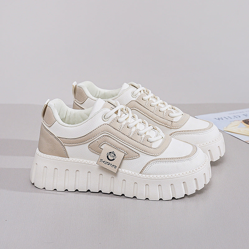 Damen Plattform Sneaker Leicht Bequem