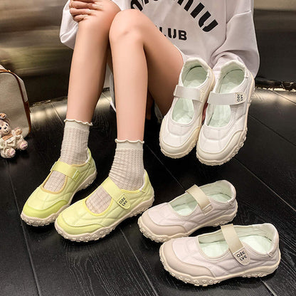 Damen Sneaker Elastisch Rutschfest Bequem Sport - Norvielle