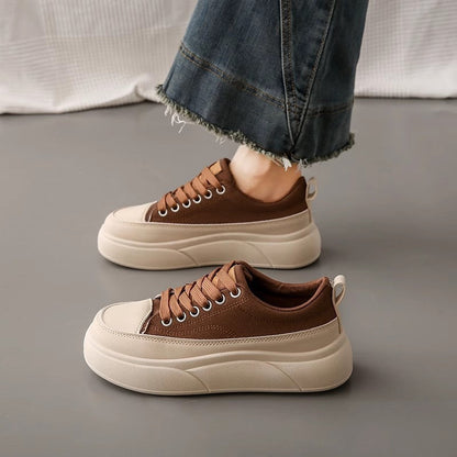 Damen Hochplateau Sneaker Chunky Bequem