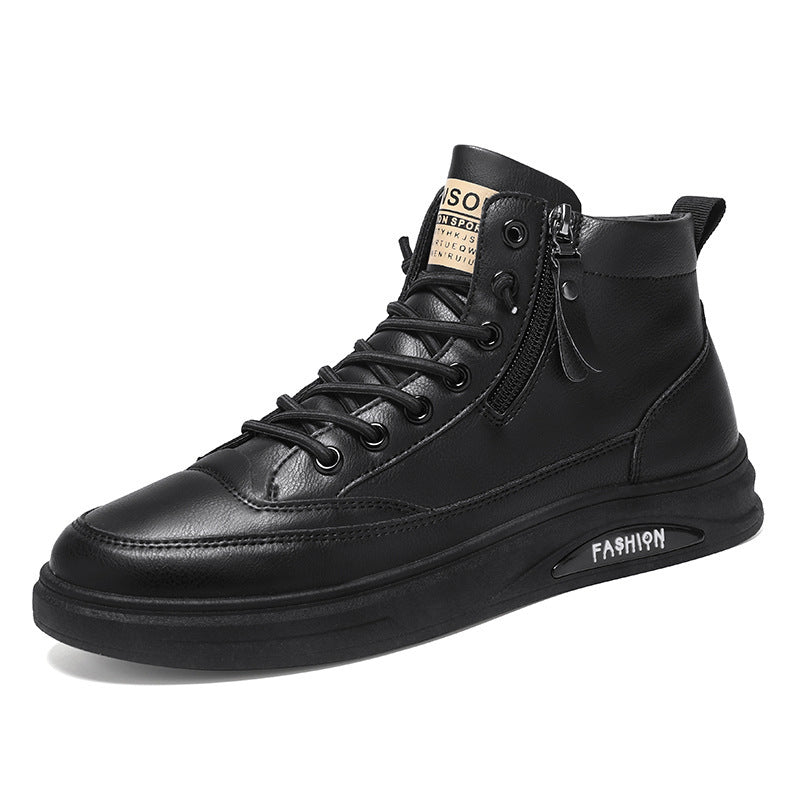 Damen High- Sneaker Reißverschluss Dämpfende Sohle