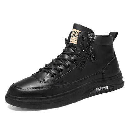 Damen High- Sneaker Reißverschluss Dämpfende Sohle