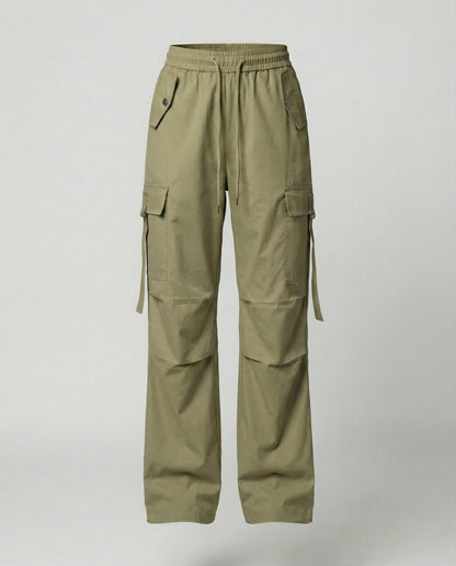 Damen Cargohose Elastisch Weit Mit Taschen