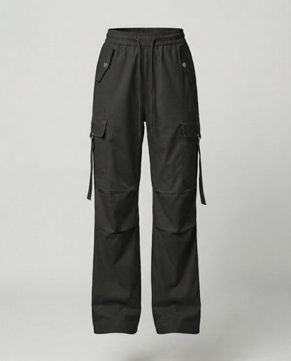 Damen Cargohose Elastisch Weit Mit Taschen