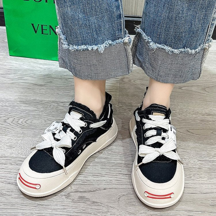 Damen Sneaker Modern Schnürschuhe Trendfarben