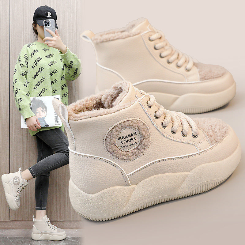 Damen Hochsneaker Robust Mit Flauschigem Innenfutter - Norvielle