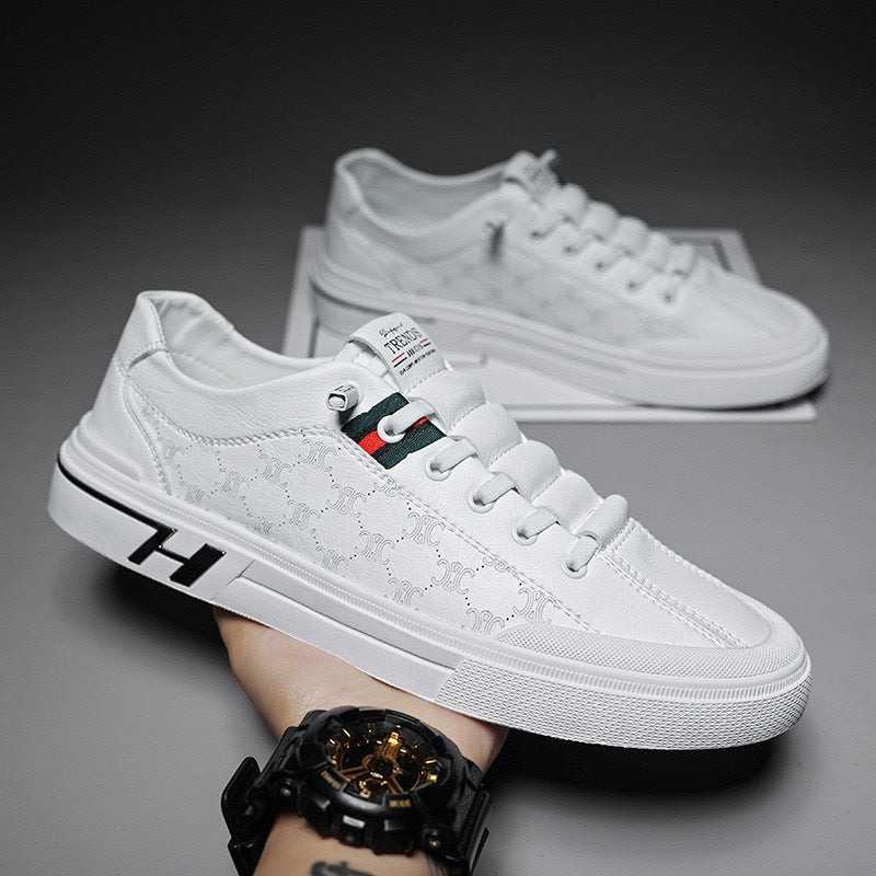 Damen Sneaker Elegante Leder Schuhe