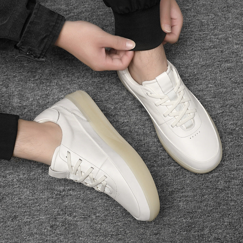 Damen Sneaker Leder Bequem Mit Dämpfung