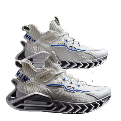 Damen Sneaker Sportlich Atmungsaktives Mesh Dämpfung Weiß - Norvielle