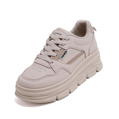 Damen Plateau Sneaker Modisch Hoch