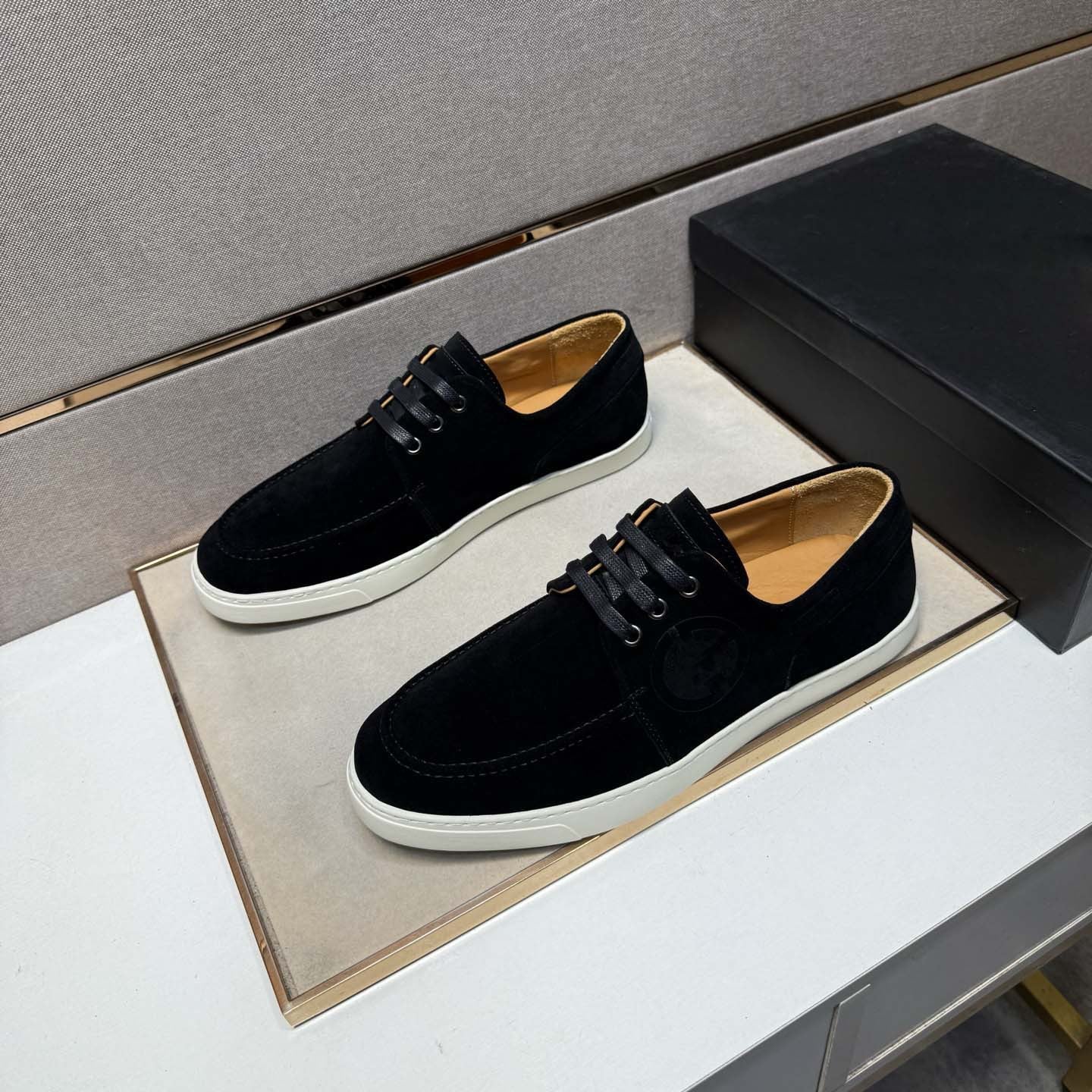 Damen Mokassin Sneaker Weichleder Rutschfest