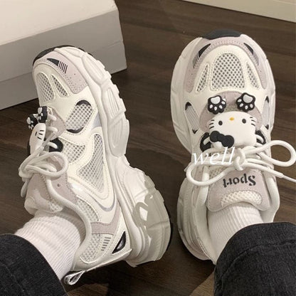Damen Sneaker Hello Kitty Sportlich Frauen Schuhe