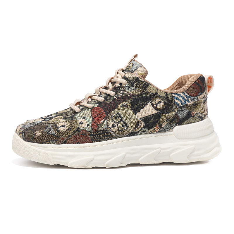 Damen Sneaker Bunt Sportlich Laufsohle Rutschfest