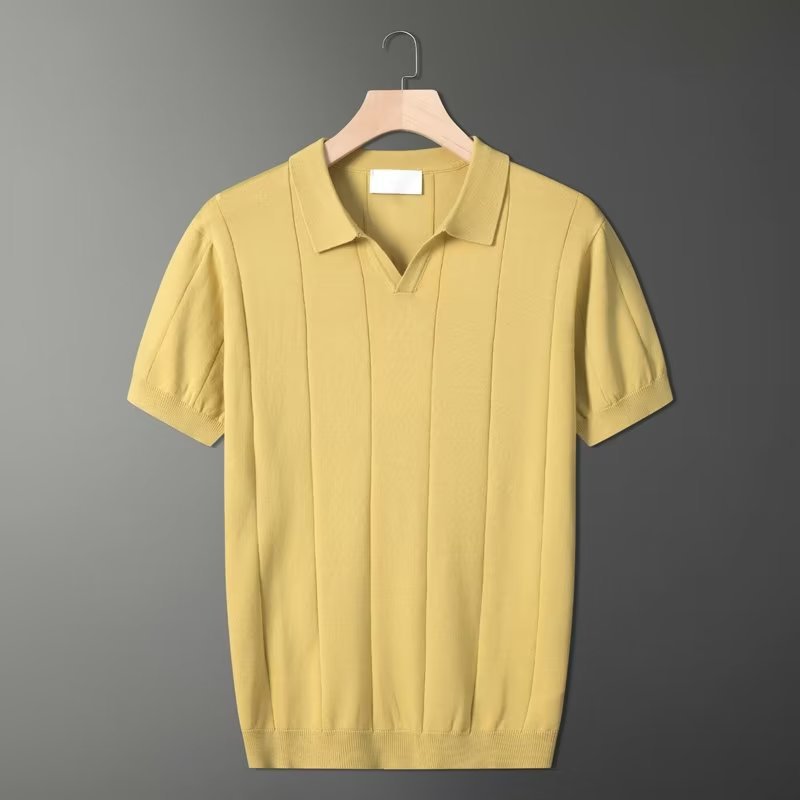 Herren Poloshirt Mintgrün Retro