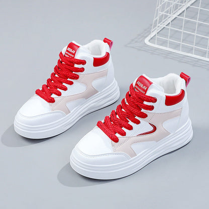 Damen Sneaker Sportlich Schnürung