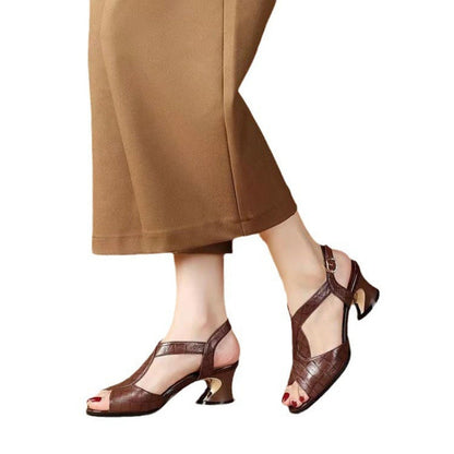 Damen Hochhackige Sandalen Riemchen