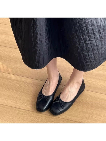 Damen Ballerinas Elegant Schleifen-Design Bequem