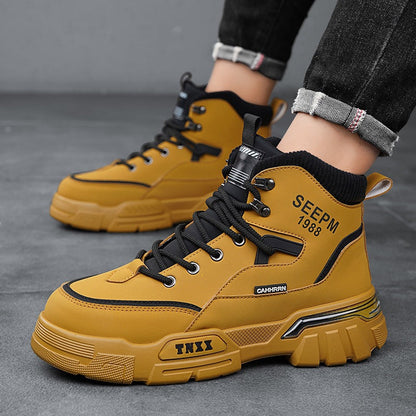 Herren High- Sneaker Atmungsaktives Material
