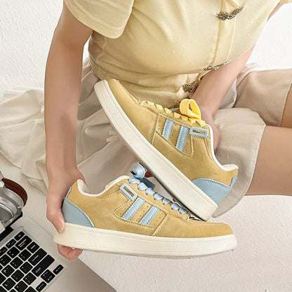 Damen Sneaker Wildleder Bunt