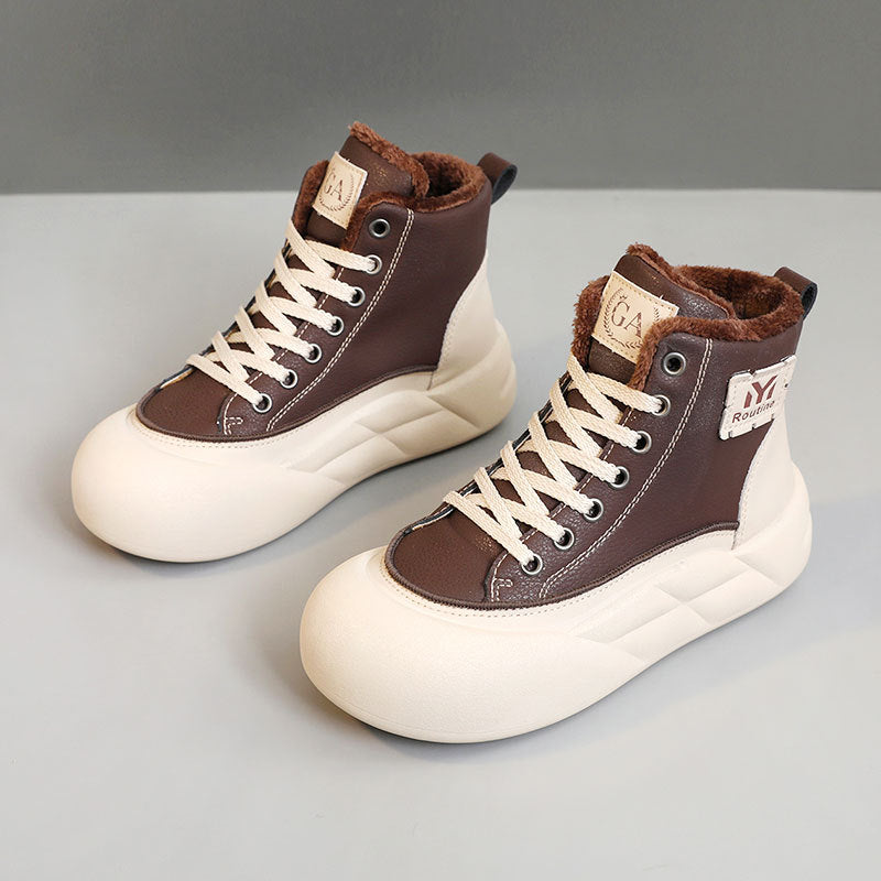 Damen Sneaker Weich Elastische Sohle Hoch