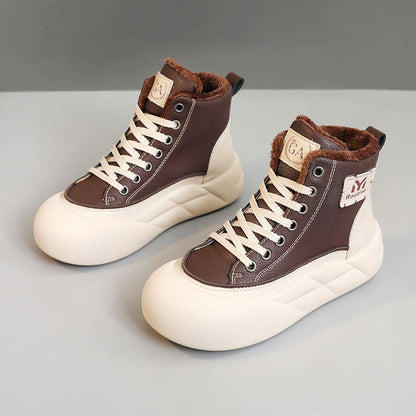 Damen Sneaker Weich Elastische Sohle Hoch